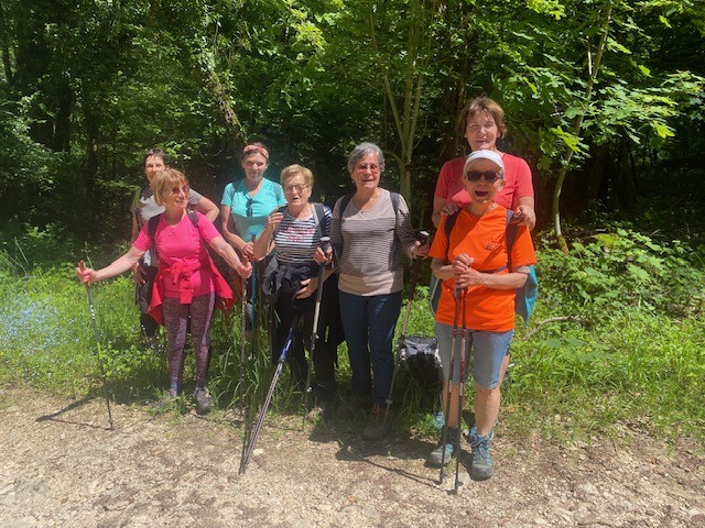 SOURCES D'ARCIER sortie du 25/05/2023 guidée par Françoise et Danièle - 8 participantes-