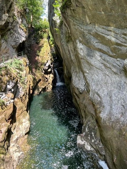 Dans les gorges